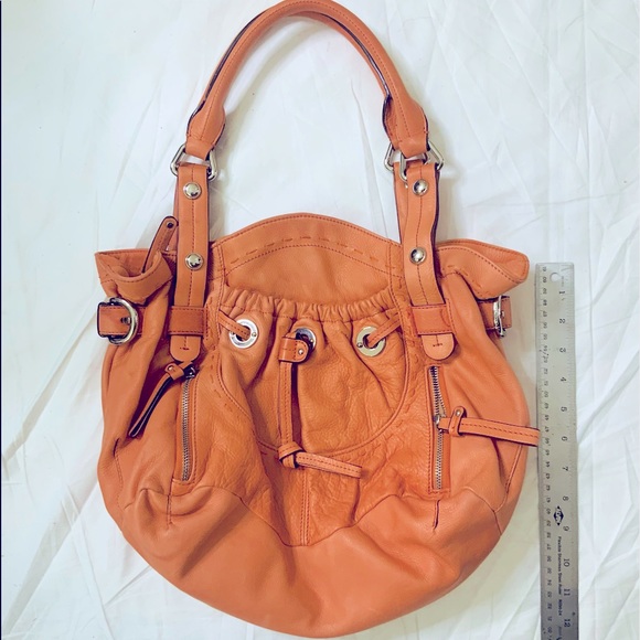 B. Makowsky Leather Double Handle Shoulder Bag Purse NWOT - Picture 9 of 10